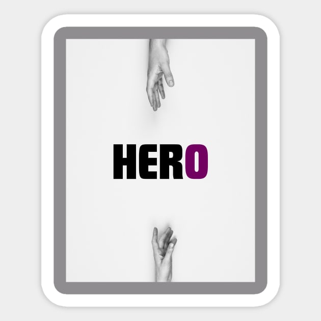 MATCHING FEMALE COUPLE'S HERO Sticker by 3nityONE